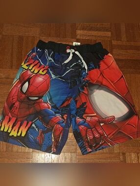 Marvel Spider-Man Kids Swim Trunks Size 10/12
